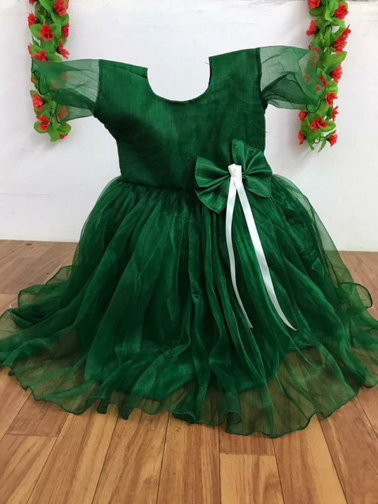 Baby Girl Green Color Online Dress