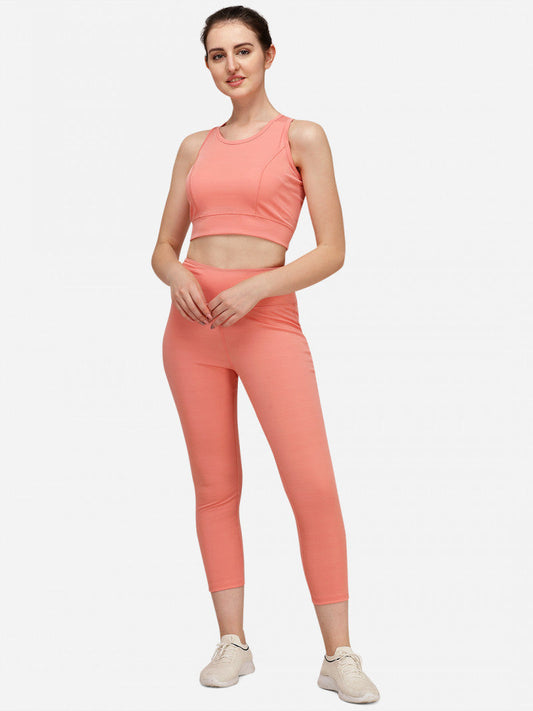 Peach Color Activewear Gym Suit