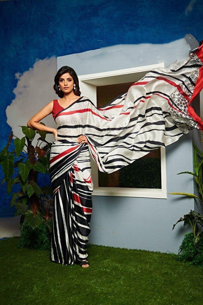 Special Collection Extra Ordinary Ultra Satin Digital Printed Saree