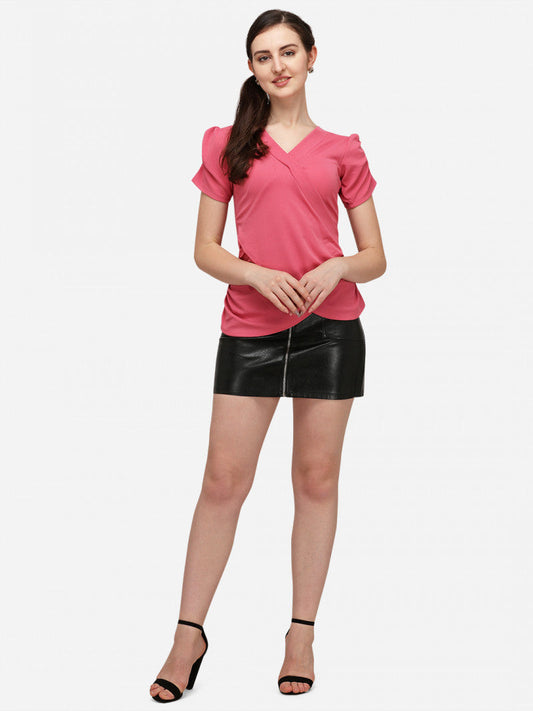 Dreamy Short Sleeves Pink Top