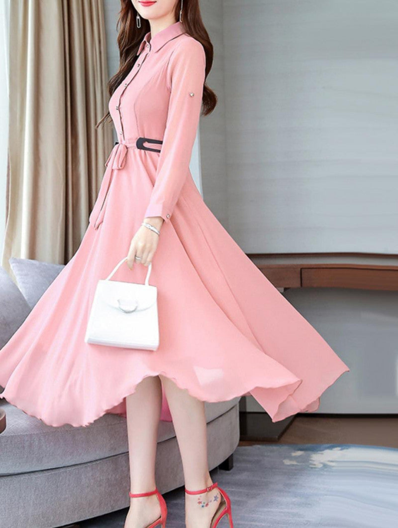 Fabulous Light Pink Color Women Maxi Dress