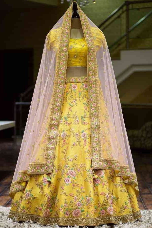 Women's Yellow Color Satin Trendy Work Lehenga Choli