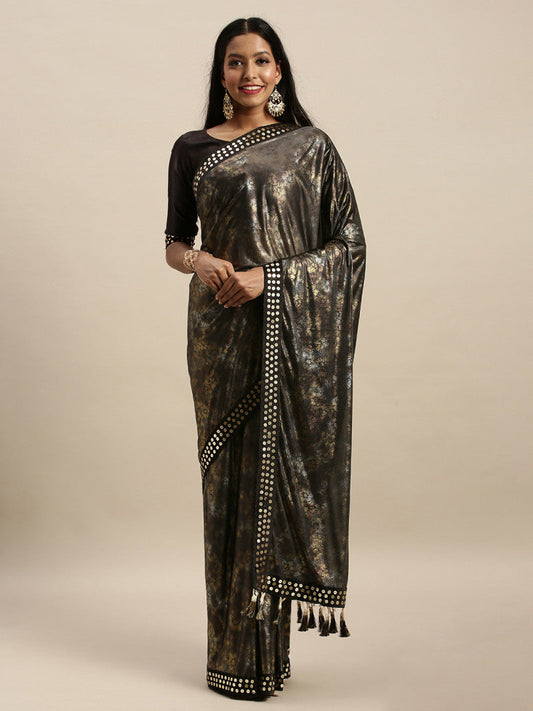 Extra Ordinary Brown Color Printed Online Saree