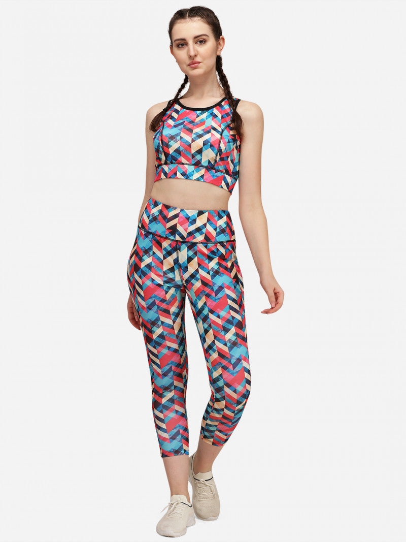 Beautiful Multi Color Activewear Gym Suit