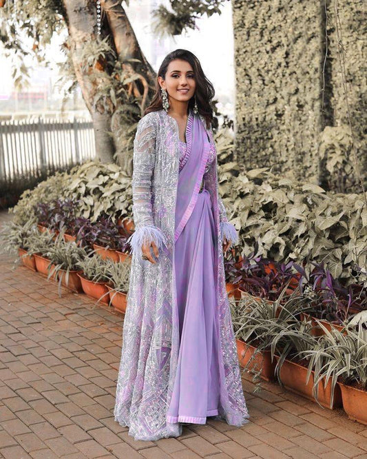 Avvantikaa S Parwani Purple Koti Style Weight Less Online Saee