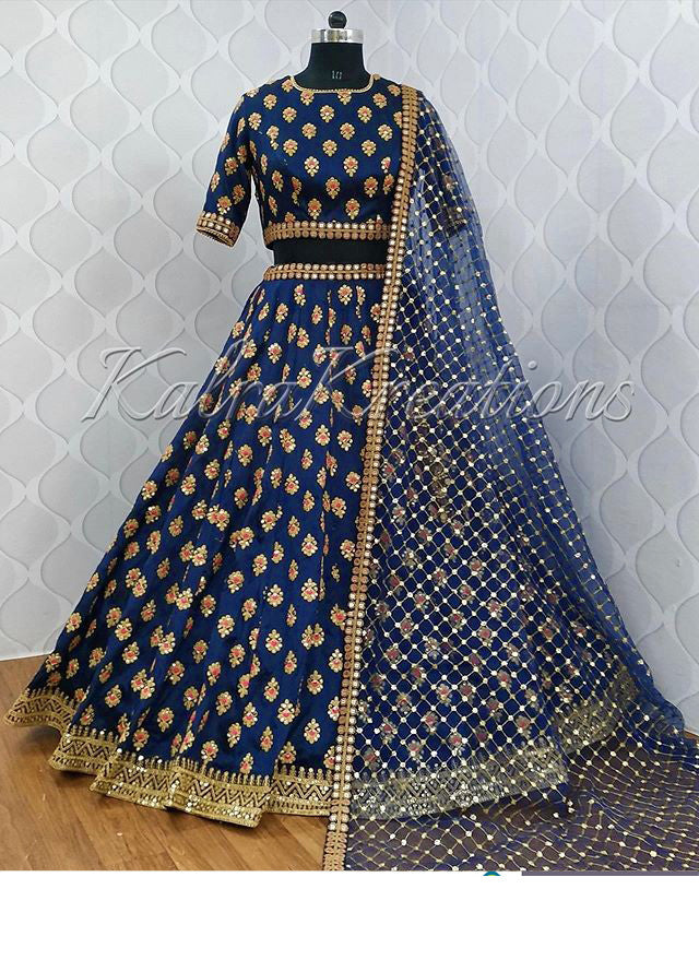 Precious Trending Online Blue Color Lehenga Choli