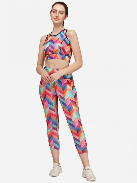 Beautiful Multi Color Activewear Gym Suit