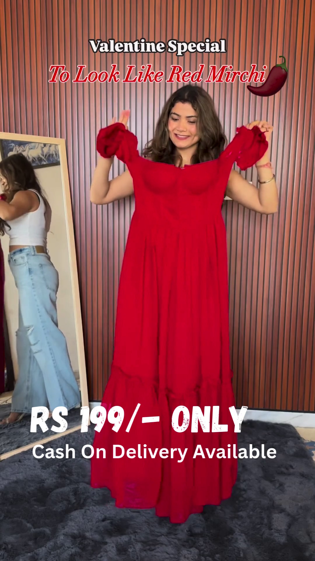 Scarlet Ruffle Maxi Dress – A Statement of Elegance - Image 2