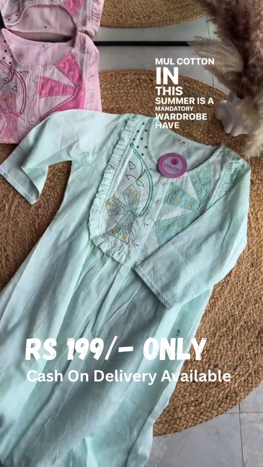 Elegant Organza Embroidered Suit in Pink & Pista – A Subtle Statement of Sophistication