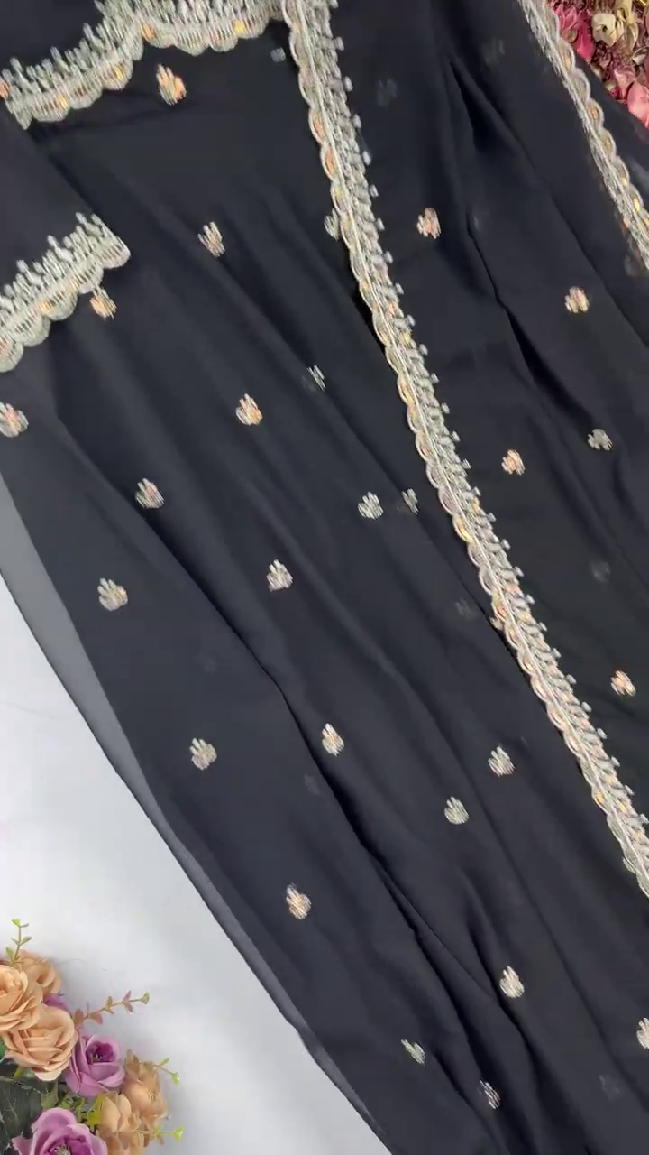 Royal Purple Anarkali with Scalloped Zari Detailing - Image 4